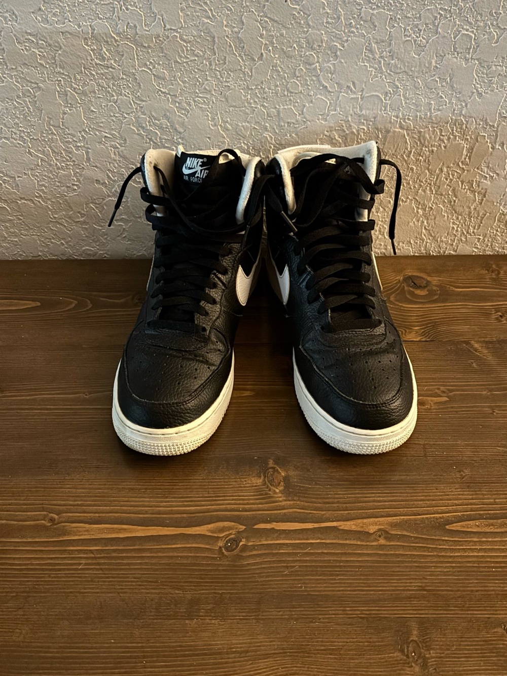 Nike AF-1’s Men’s High-Top Sneakers - Black/White